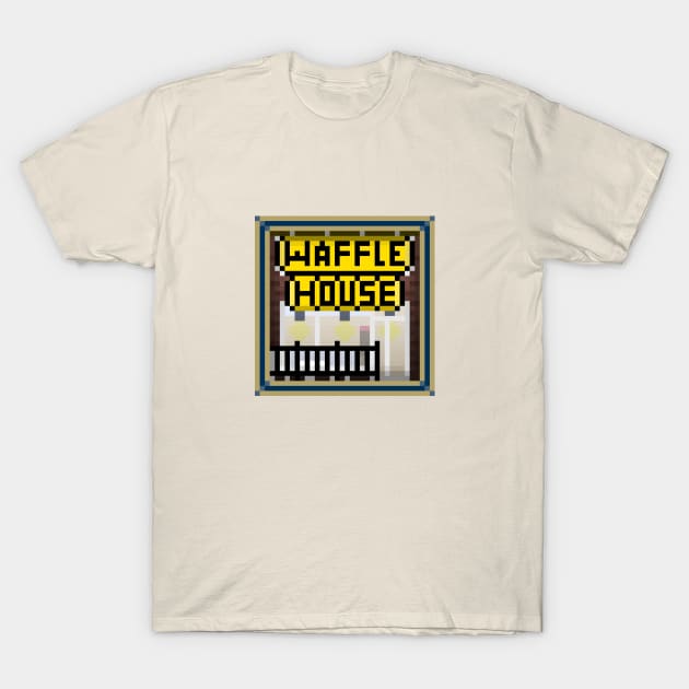"Waffle House" - GEORGIA TECH BORDER T-Shirt by Little Landmarks